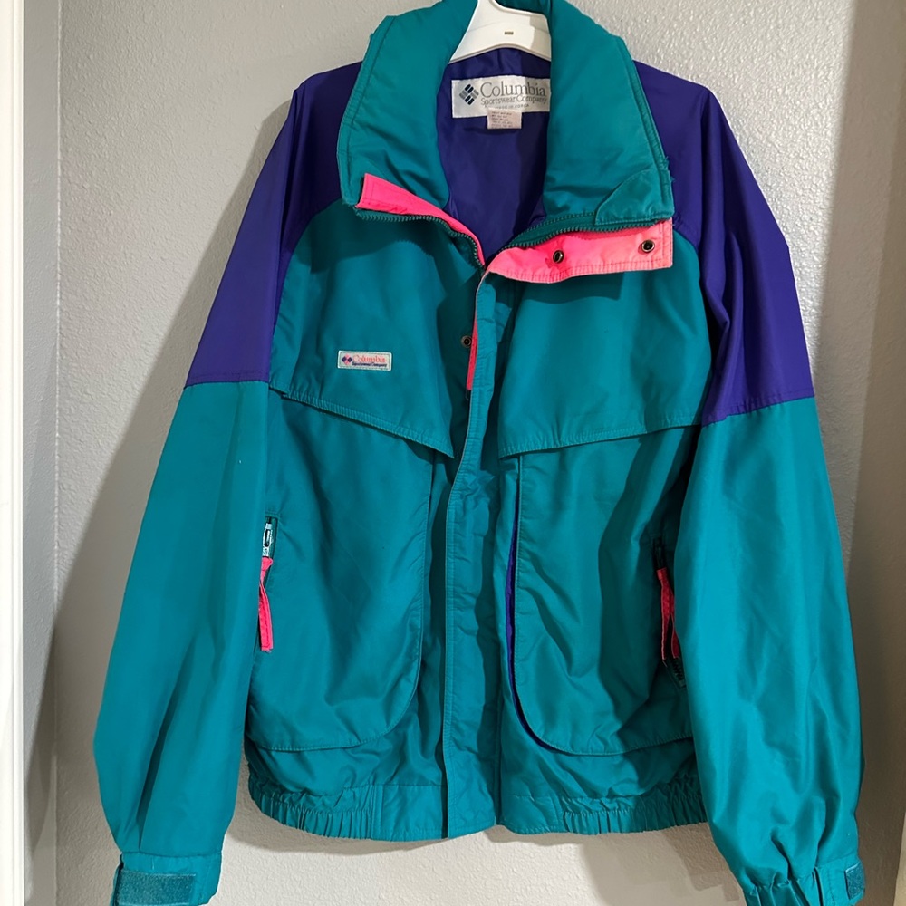 Columbia Teal and Purple Ski Jacket
